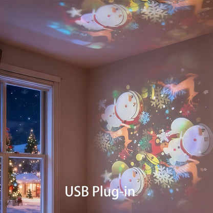 ✨ Rotating LED Projector with Dynamic Lighting Effect – 🌀💞 Transform Your Space with Colorful Lights!