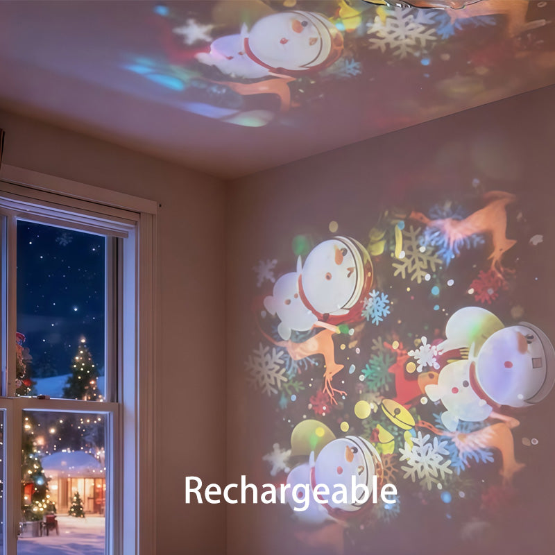✨ Rotating LED Projector with Dynamic Lighting Effect – 🌀💞 Transform Your Space with Colorful Lights!