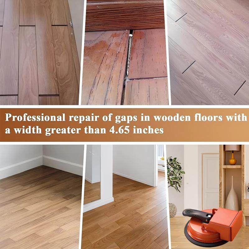 Examples of visible gaps between floor planks