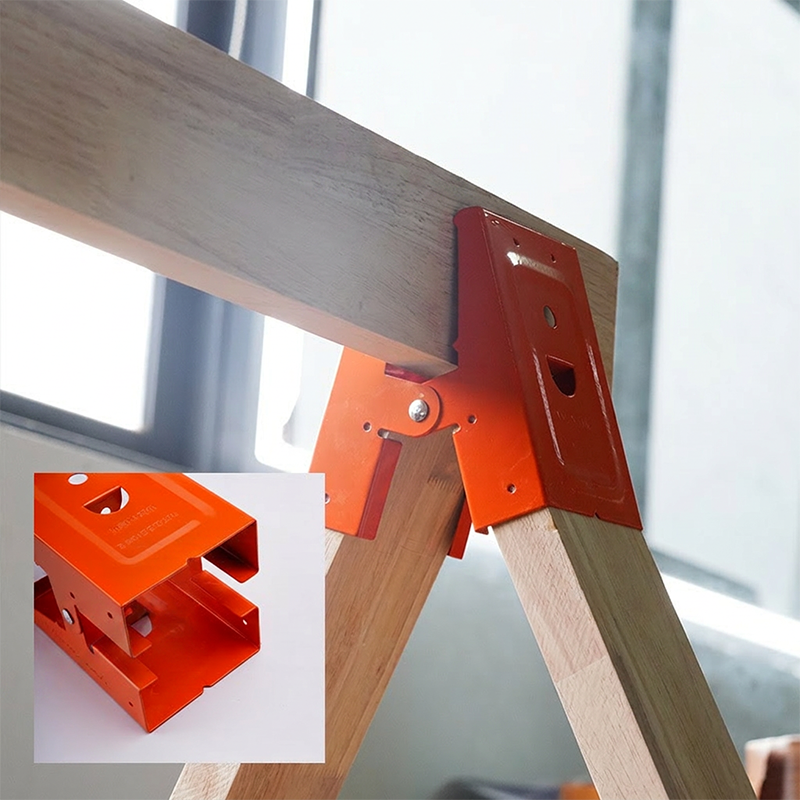 🛠️ 55% OFF NOW! 🔩 Heavy-Duty Sawhorse Bracket with Down Clamp – Galvanized steel, foldable & secure locking – perfect for job sites, workshops or DIY projects 🛠️