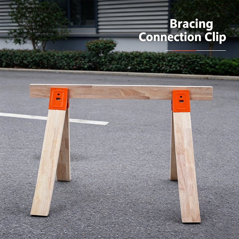 🛠️ 55% OFF NOW! 🔩 Heavy-Duty Sawhorse Bracket with Down Clamp – Galvanized steel, foldable & secure locking – perfect for job sites, workshops or DIY projects 🛠️