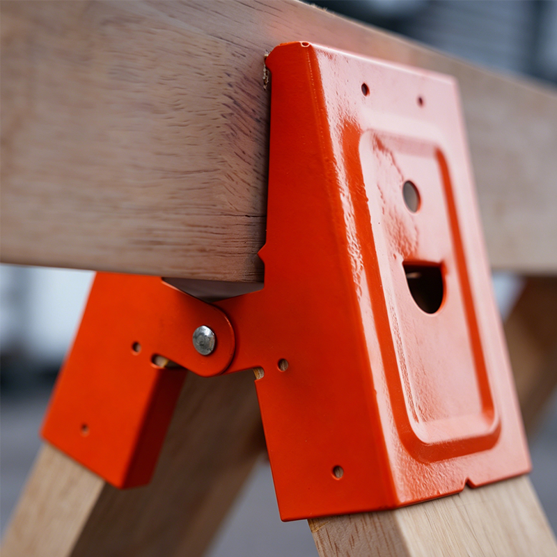 🛠️ 55% OFF NOW! 🔩 Heavy-Duty Sawhorse Bracket with Down Clamp – Galvanized steel, foldable & secure locking – perfect for job sites, workshops or DIY projects 🛠️