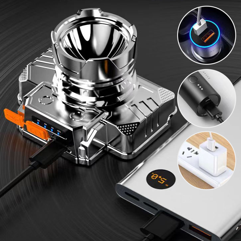 USB charging options for LED headlamp