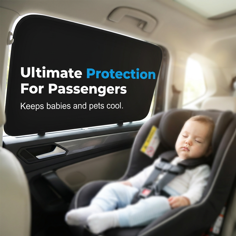 🔥Magnetic Blackout Car Window Sunshade|Instant Privacy, Cooler Comfort & Sun Protection in Seconds