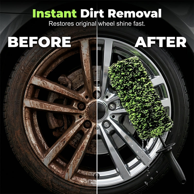🔥❗️Buy 2  Get 1 Free 🧼Wheel Barrel Cleaning Brush – Deep Reach Microfiber for Rims, Calipers & Engine Bay – Scratch-Free Soft Bristles, Ergonomic Grip + Knuckle Guard – Includes Storage Box