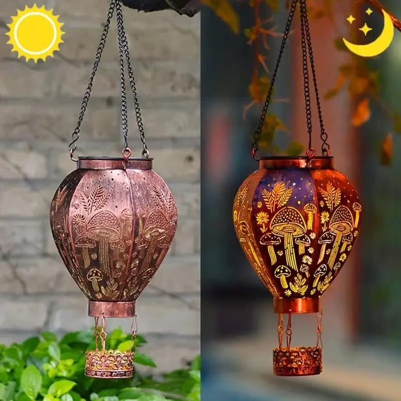 🎈 LIMITED-TIME 49% OFF! ✨ Solar-powered hot-air balloon-shaped lantern – Automatic on/off, silhouette projection, weather-resistant 🌿