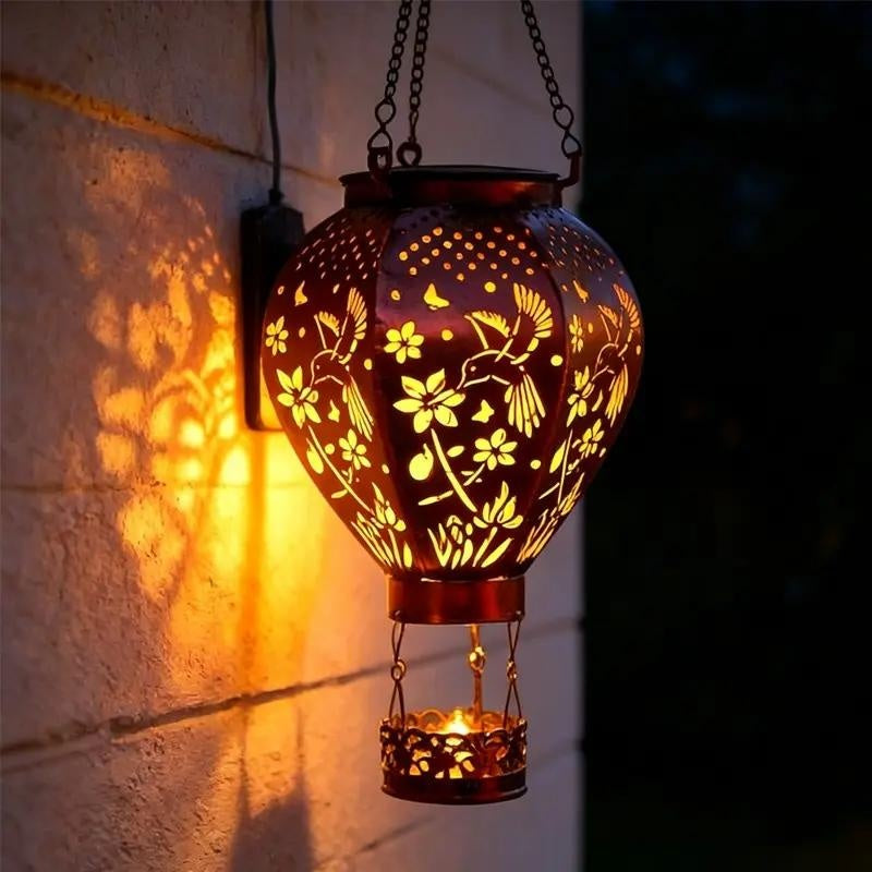 🎈 LIMITED-TIME 49% OFF! ✨ Solar-powered hot-air balloon-shaped lantern – Automatic on/off, silhouette projection, weather-resistant 🌿