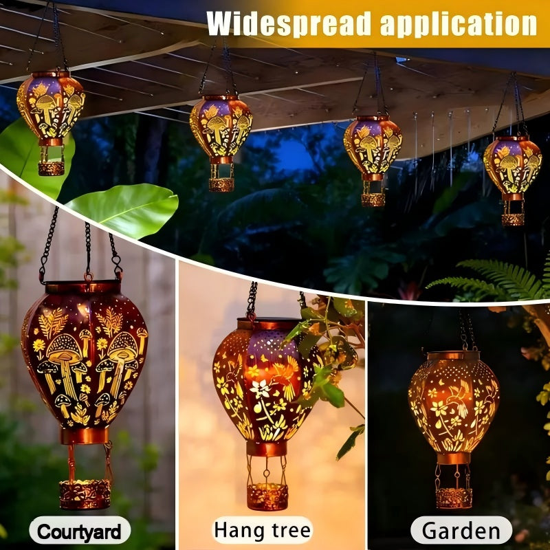 🎈 LIMITED-TIME 49% OFF! ✨ Solar-powered hot-air balloon-shaped lantern – Automatic on/off, silhouette projection, weather-resistant 🌿