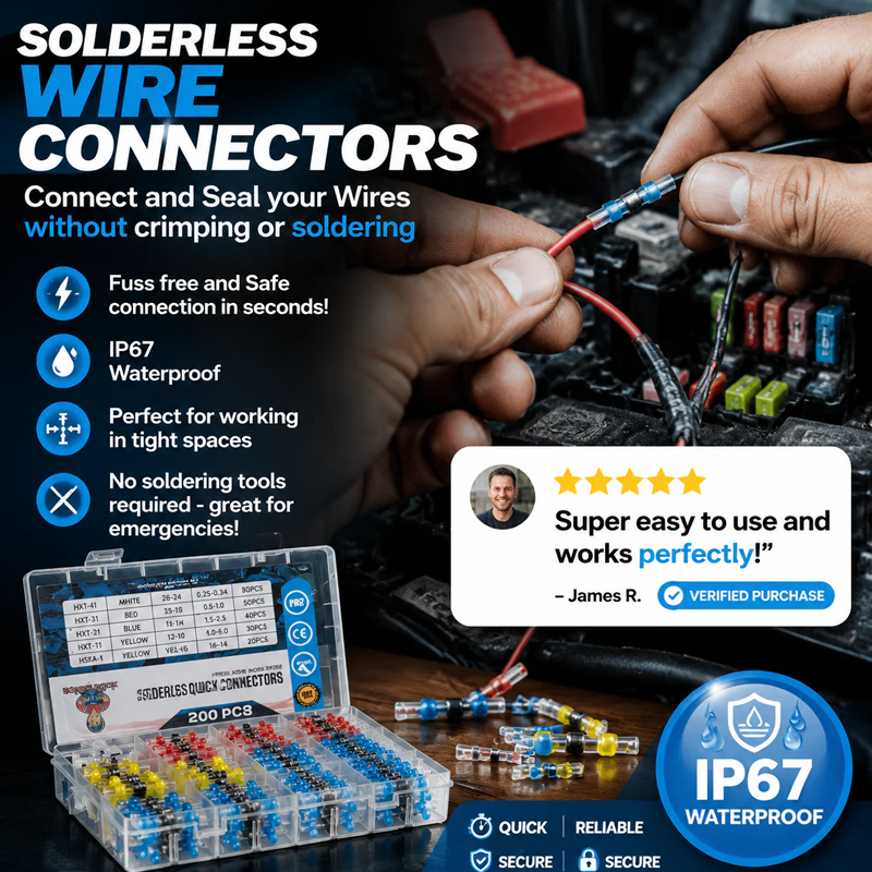 🔧Waterproof Solder Seal Wire Connectors Kit