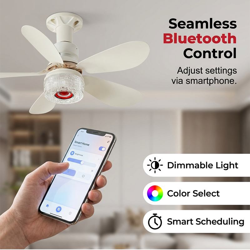 🌀  49% OFF! ✨ 3-in-1 Ceiling Fan with Light & Bluetooth – RGB, Quiet, Smart 💡