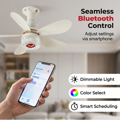 🌀  49% OFF! ✨ 3-in-1 Ceiling Fan with Light & Bluetooth – RGB, Quiet, Smart 💡