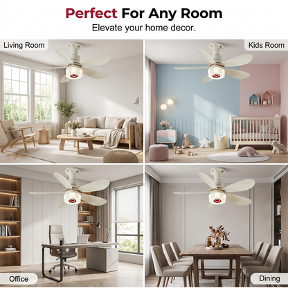 🌀  49% OFF! ✨ 3-in-1 Ceiling Fan with Light & Bluetooth – RGB, Quiet, Smart 💡