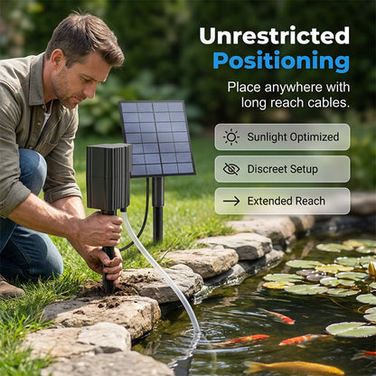 📢📢50% OFF !! ⏰Solar Pond Aerator with Air Pump