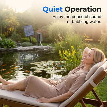 📢📢50% OFF !! ⏰Solar Pond Aerator with Air Pump