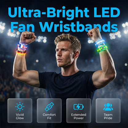 Vibrant LED wristband for cheering