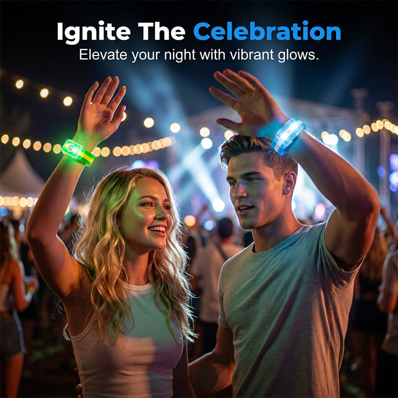 Vibrant LED wristband for cheering