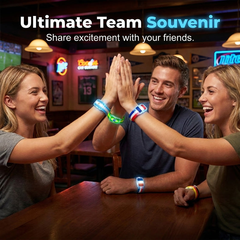 Vibrant LED wristband for cheering