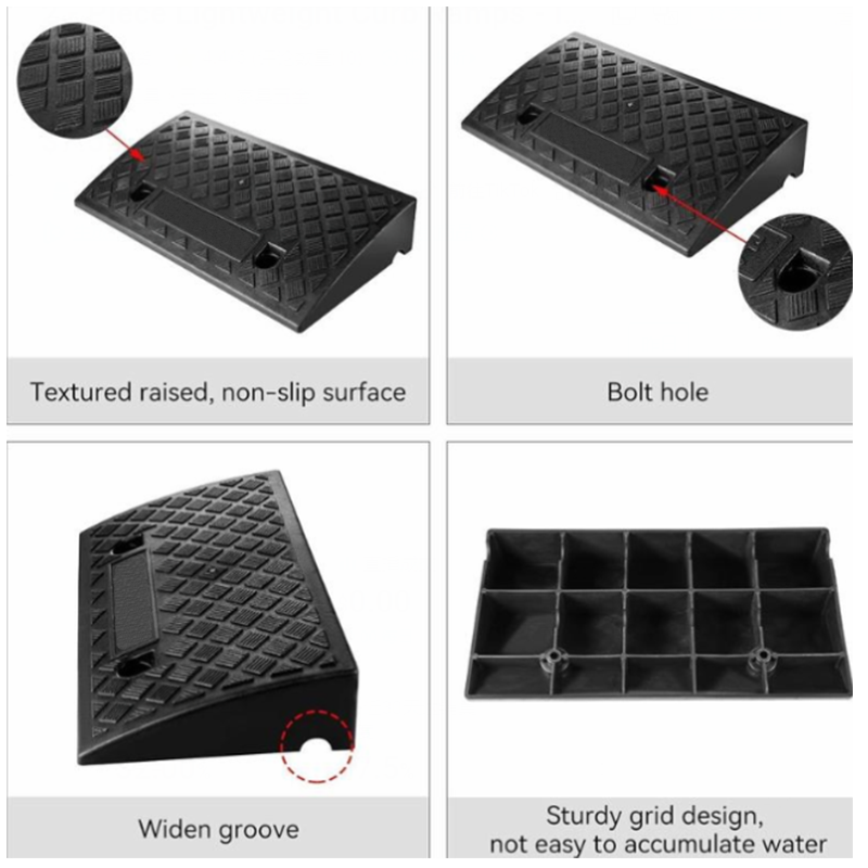 ⏳Limited-time 50% off⏰Portable Curb Ramp – Anti-Slip Threshold Ramp🚗🦽