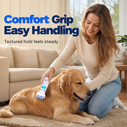 🥳2026 HOT SALE🥳💞50K+ SOLD!🐾⚡ 50% OFF! Electric Flea Comb for Pets – Vacuum suction + fine stainless teeth, chemical‑free flea removal. Gentle on coat, easy to clean – a must for pet parents! 🛡️✨