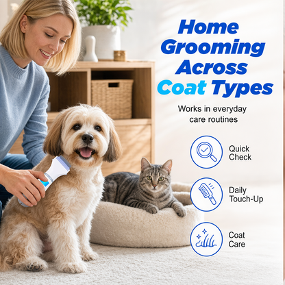 🥳2026 HOT SALE🥳💞50K+ SOLD!🐾⚡ 50% OFF! Electric Flea Comb for Pets – Vacuum suction + fine stainless teeth, chemical‑free flea removal. Gentle on coat, easy to clean – a must for pet parents! 🛡️✨