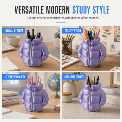 🧥 Puffer Coat Pen Holder ✏️ Cute 3D Printed Desk Organizer