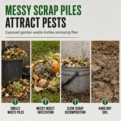 Stainless Steel Worm Composting Tube for Gardens