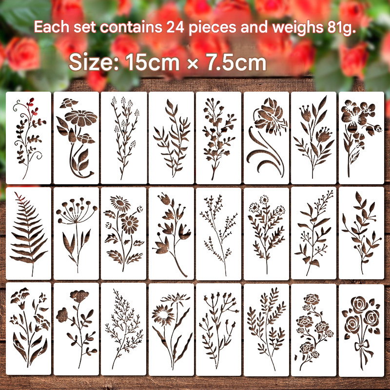 🔥24 PCS - Turn Plain Surfaces Into Blooming Works of Art 🌸