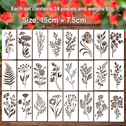 🔥24 PCS - Turn Plain Surfaces Into Blooming Works of Art 🌸