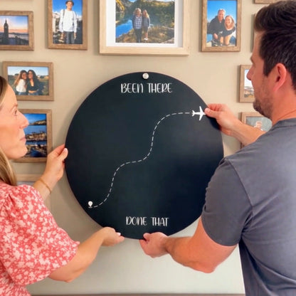 🌍 Been There, Done That™ Travel Magnet Display Board ✈️ | Wall Decor for Travel Memories 🎁