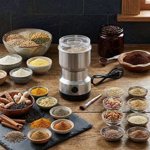 🚀 High-Speed Stainless Steel Grain Grinder ✨ Fast & Efficient Grinding